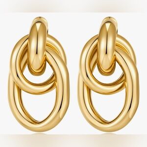Gorgeous  Nordstrom Heaven  18KT dip Multi Knot Earrings